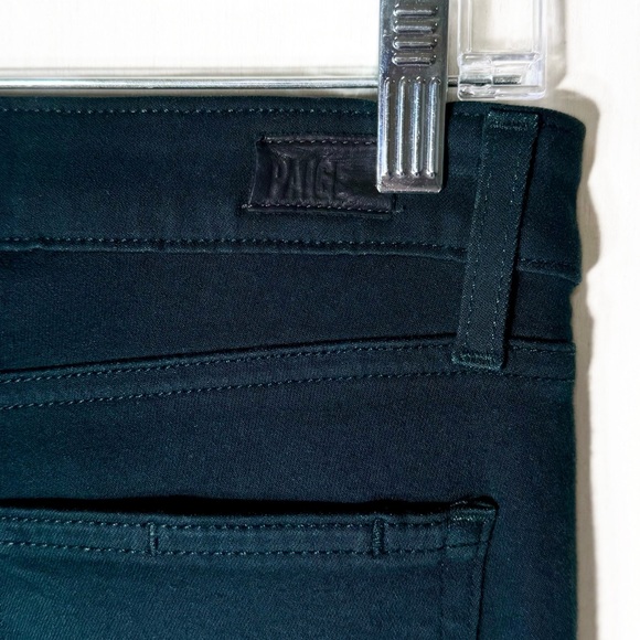 Paige Ultra Skinny Mid Rise Ankle Jeans Marine Green Size 27 - Picture 8 of 10
